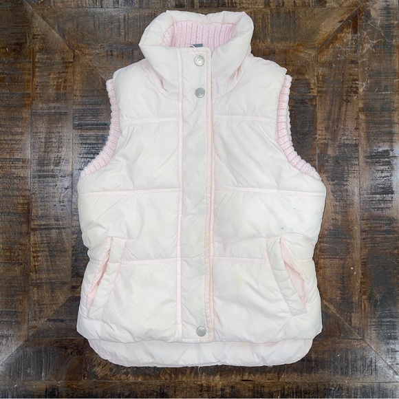 Zara Kids Gris Pink Puffer Vest Size Small /122 Cm 5 Years - Picture 1 of 11